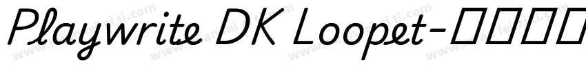 Playwrite DK Loopet字体转换